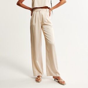 Abercrombie Sloan Tailored Satin Pants